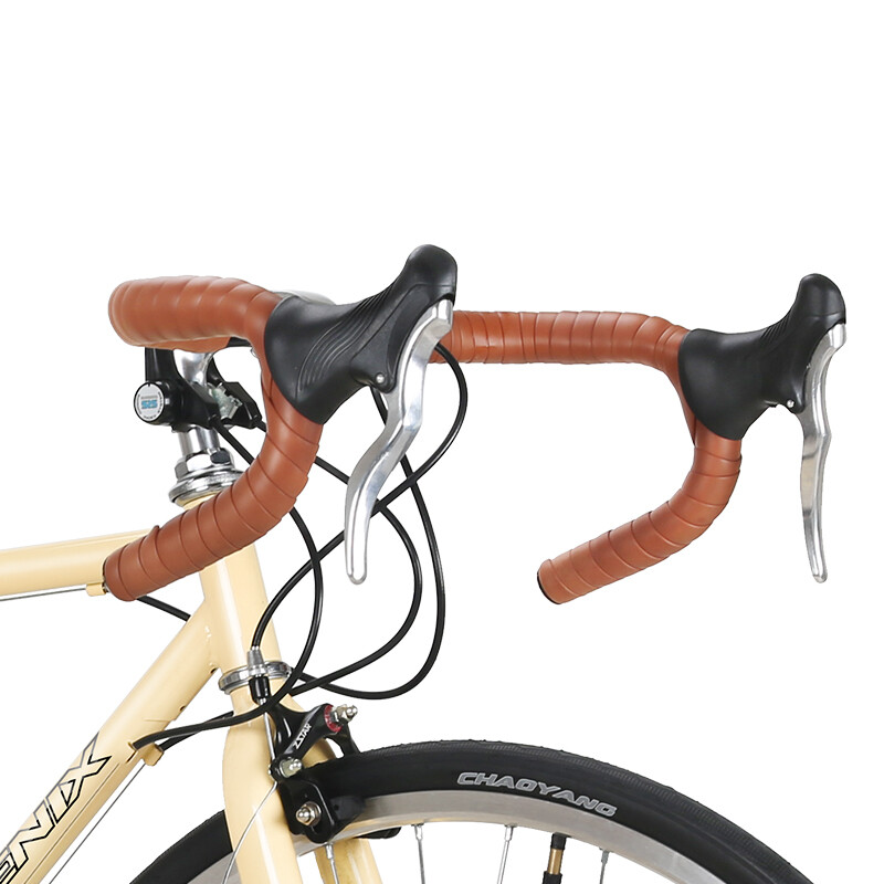 鳳凰(Phoenix) 復古公路自行車14速禧瑪諾變速公路車700C男女越野公路單車 復古-藍